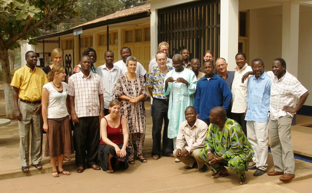 Workshopteilnehmer – auch vom ifeas - im kooperativen Forschungsprojekt „States at Work“, im Programm „Knowledge for tomorrow“ der VolkswagenStiftung, Accra 2007 Foto ©C. Lentz