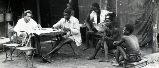 E.W. Müller mit Mitarbeitern während seiner Kongo-Forschungsreise © Fotograf unbekannt